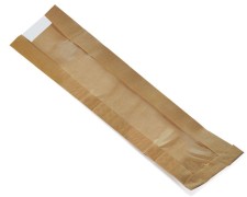 Papierfaltenbeutel fr Baguettes 12 + 4 x  59 cm, mit Fenster 6cm, 1000 Stk.