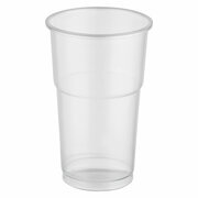 Trinkbecher mit Eichstrich klar 0,3 l, 300ml, PP, extra stark,  78 mm, 50 Stk.