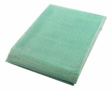 Gitterplane 6,00 x 6,00 m transparent mit grnem Gitter 250 g/m mit Nagelrand verstrkt gefaltet UV-stabil