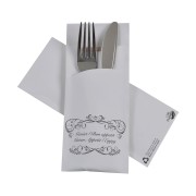 Pochetto-Eco Bestecktaschen 200x85mm Audruck Guten Appetit , 520 Stk.