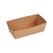 BIONATURE Snackschalen kraft braun m. Fettbarriere 13,5x11x4,5cm 500ml, 100 Stk.