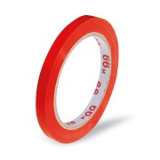 Klebeband Markierungsband Beutelverschluss PVC, 66m x 9mm,  rot