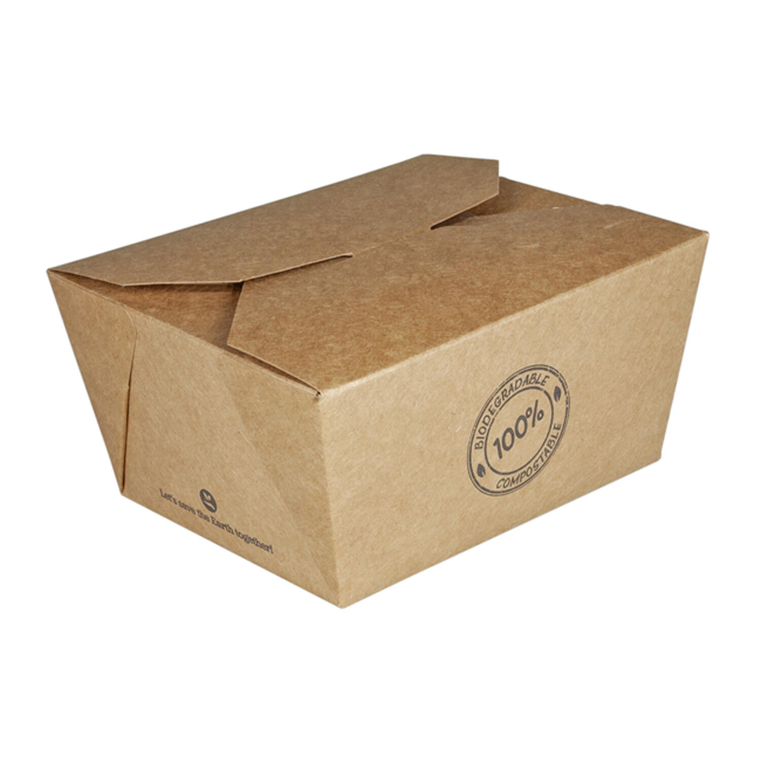 BIO Take-Away Boxen Menboxen ToGo aus Karton, 13x11x6.4cm, 25 Stk.