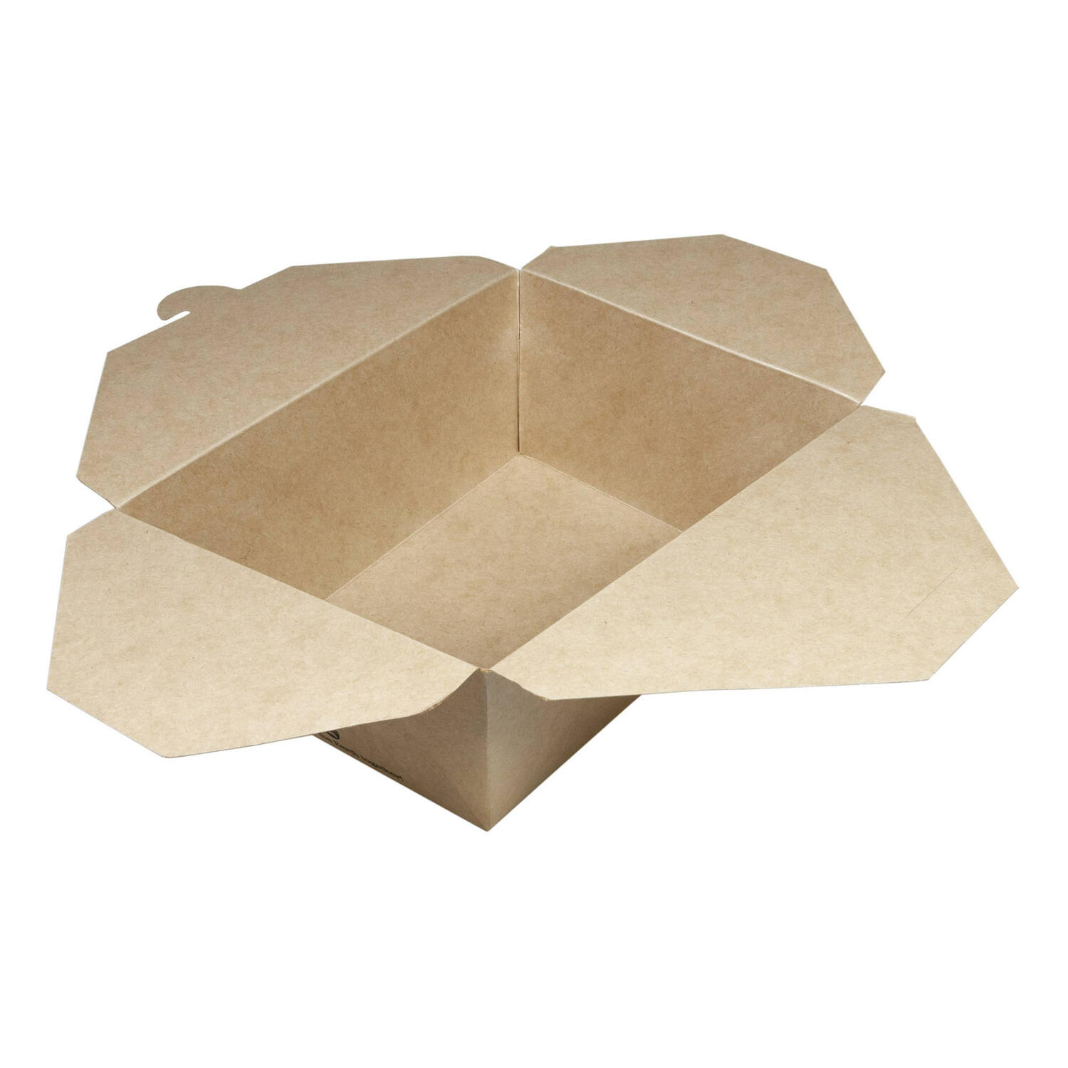 BIO Take-Away Boxen Menboxen ToGo aus Karton, 21.5x15.9x4.8cm, 25 Stk.