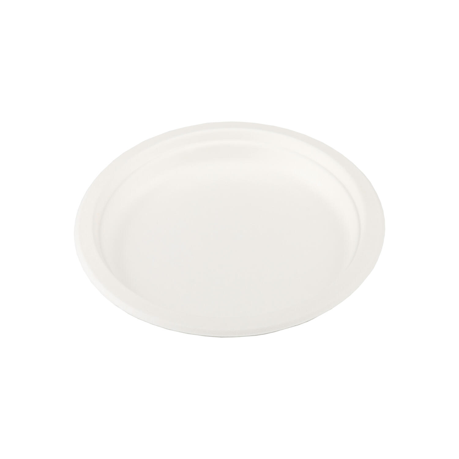 TellerausBagasse,naturwei,rund18cm,50Stk.