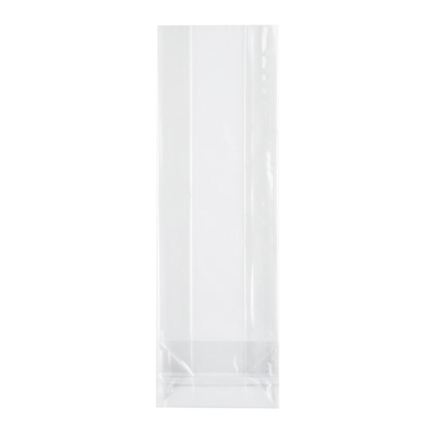 Blockbodenbeutel OPP Siegelnaht transparent 100 + 60mm x 370mm 50my, 1000 Stk.