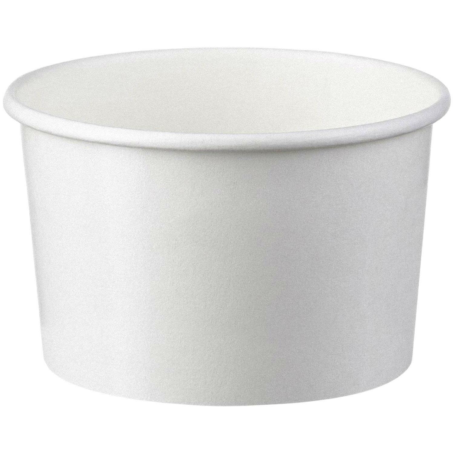 Eisbecher aus Papier wei 120 ml 4oz, 50 Stk.