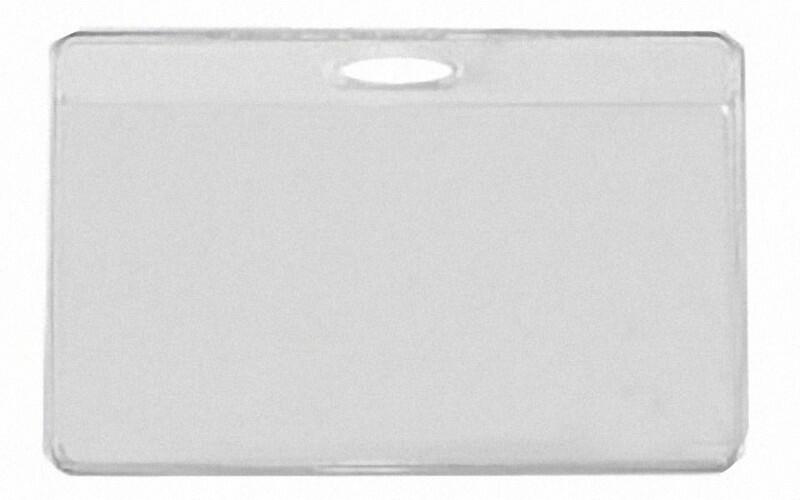 Kartenhalter Ausweishülle Namensschild 60x90/50x86mm mit Clip + Einleger 50 Stk.