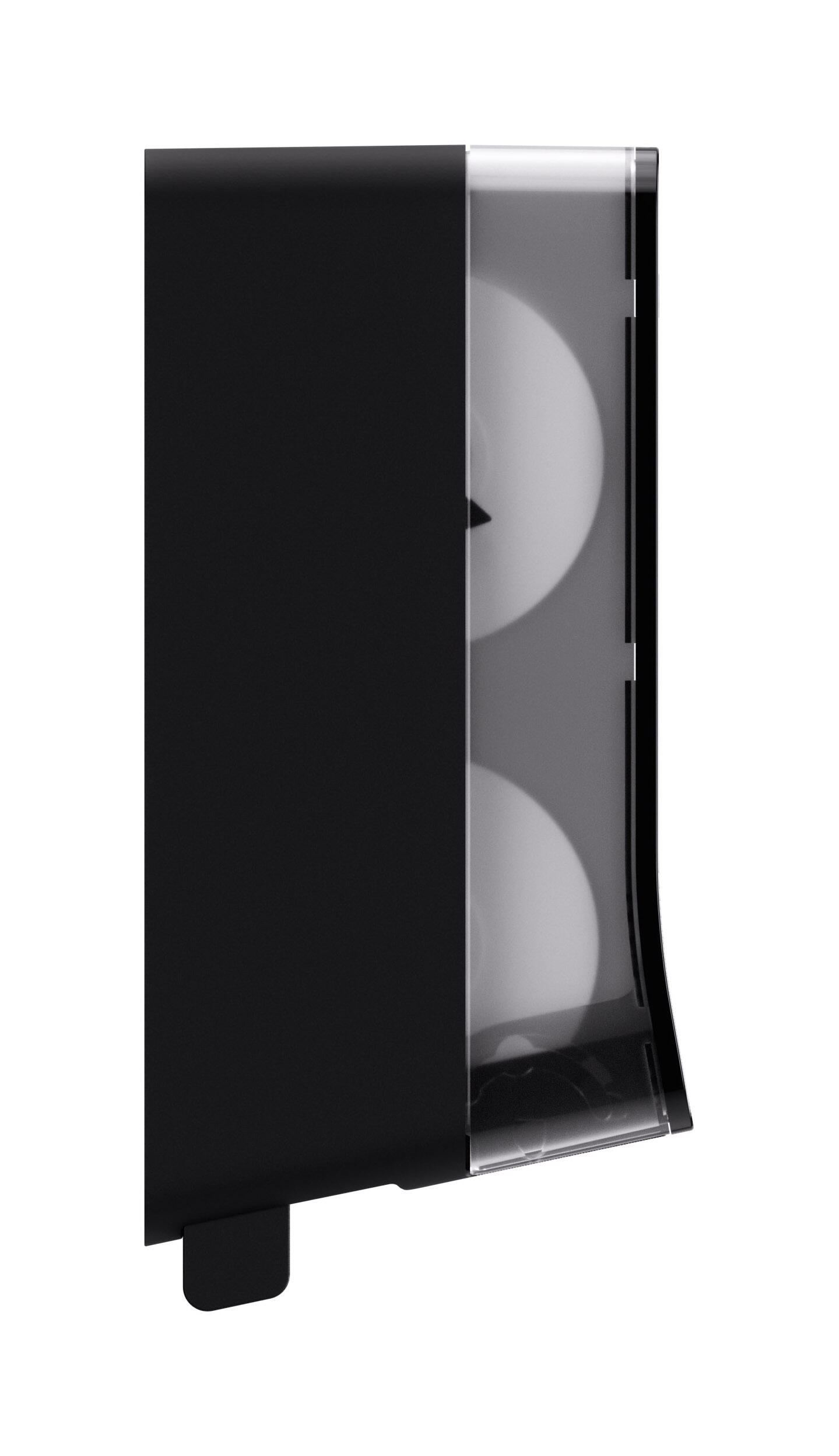 Satino System Doppelrollen Toilettenpapierspender JT3 System schwarz