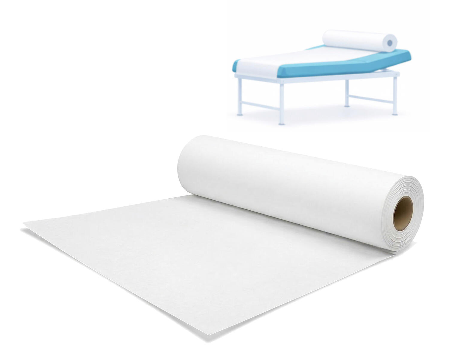 Celtex Liegenabdeckung 2-lagig Tissue wei� 50x38cm 132 Abrisse, 1 Rolle mit 50m