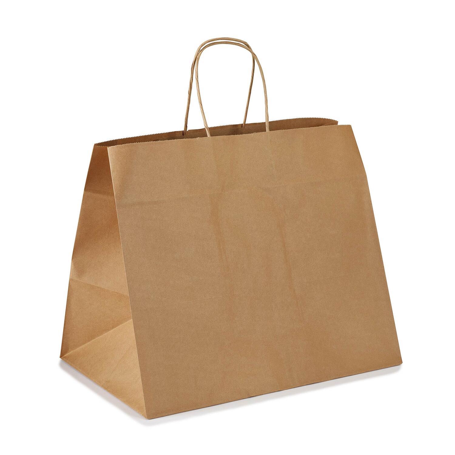 Papiertragetasche Kordeltasche 80g braun 320 + 215 x 270mm