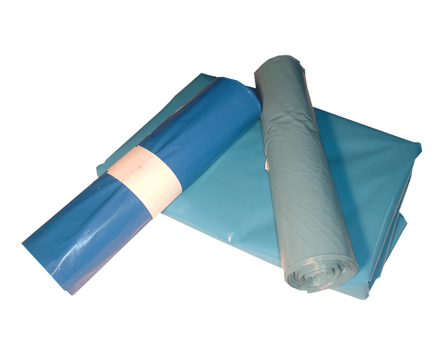 LDPE-Mllscke mit Zugband 120 L, 700 x 1100 mm, Typ 60 = 34 my, blau, 250 Stk.