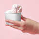 Eisbecher aus Papier wei 90mm 250 ml mit Domeckel aus PET, 100 Stk.